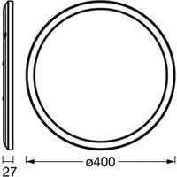OSRAM SMART+ WiFi ORBIS ULTRA SLIM BACKLIGHT vit Ø40cm RGBW