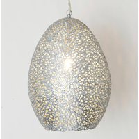 Holländer Cavalliere pendellampa, silver, Ø 34 cm