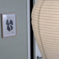 PR Home hängande lampa Verona, vit, Ø 35 cm, tyg, E27-LED