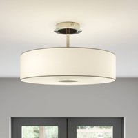 Lindby plafonnier Josia, blanc, tissu, Ø 47 cm, E27