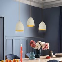 Schöner Wohnen hanging light Traventa, 3-bulb, beige, E27