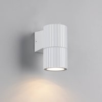 Trio Lighting Parana outdoor wall lamp, matt white, height 11 cm, metal