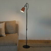 FARO BARCELONA Lampadaire Studio, rose/noir, acier, hauteur 132,5 cm