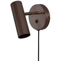 Globen Lighting Hubble wall light, bronze-coloured