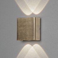 Konstsmide Chieri LED outdoor wall light, 4-bulb, brass