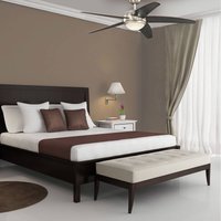 Ventilateur Westinghouse Bendan avec ailettes wengé