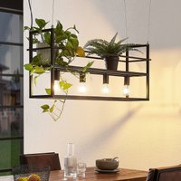 Lindby suspension Grisela, étagère, noir, métal, 120 cm