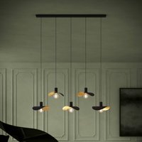 EGLO Stars Of Light hänglampa Saceda, 5 lampor, svart/guld