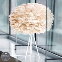 UMAGE Lampe à poser Eos medium avec abat-jour brun clair