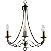 Searchlight Maypole three-bulb chandelier