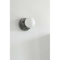 Applique murale Globen Lighting Torrano, grise Ø 13 cm IP44