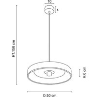 MARKET SET Portinatx hänglampa Ø50cm terrakotta
