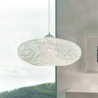 EGLO Textil taklampa Campilo i vitt