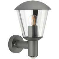 Albert Leuchten Utomhusvägglampa Jorrit, rörelsedetektor, antracit