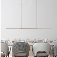 PURE Hänglampa LED Yta, brons 125 cm aluminium 3.000 K