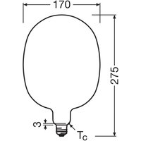 OSRAM LED Vintage 1906 Balloon E27 7,3W 2700K matt dimbar