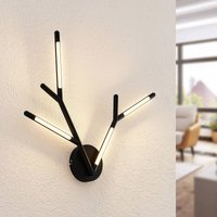 Lucande Cuerno LED wall light in black and white