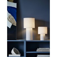 PR Home table lamp Leah, beige, height 46 cm, textile