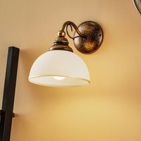 Jupiter Casale wall light with glass shade