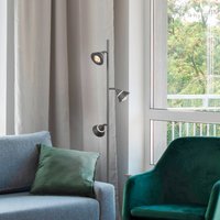 Trio Lighting Romeo LED floor lamp, height 150 cm, black, metal, 3-bulb.