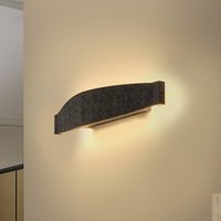 OSRAM LED-vägglampa Decor Flat Felt, grå, filt, 3 000 K