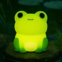 FH Lighting Willi LED rechargeable lamp, green, height 11 cm, silicone