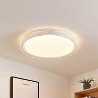 Lindby LED-taklampa Sleya Ø 50 cm, vit, CCT, dimbar