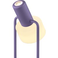HELL Banji LED-bordslampa, violett, höjd 37 cm, touchdimmer