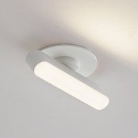 Lindby Eldrin LED recessed light, white, batten light, 13.1 cm