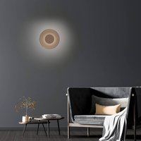 Applique murale LED PURE Moon, bronze, Ø 32 cm, verre/aluminium