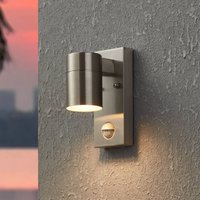 EGLO Riga 5 LED wall lamp, stainless steel colour, 16 cm stainless steel sensor