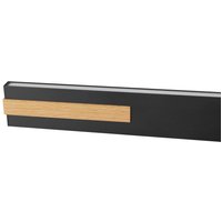 Brilliant LED-hänglampa Streamline, längd 130 cm, svart, metall