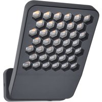 LED-Außenwandleuchte ATLANTIS, dunkelgrau, 22 cm Metall IP54