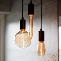 PR Home LED-lampa Edge E27 guld 2W 1800K dimbar G125