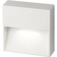 Egger DLS Außenwandleuchte Vigo Q, weiß 11x11 cm Alu 3.000 K