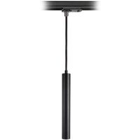 Deko-Light LED pendant Slim single-circuit track, black, aluminium, 5W, 2,700 K