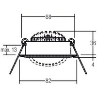 BRUMBERG BB03 LED recessed spotlight on/off connection box matt black
