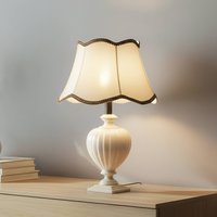 ONLI Lampe à poser Desy, céramique, couleur crème, hauteur 60 cm, E27
