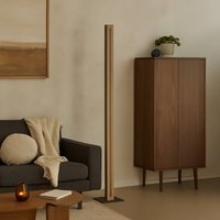 Elobra Chile S LED floor lamp, oak/granite, height 152 cm, dimmable