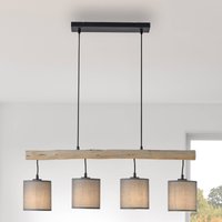 JUST LIGHT. GmbH Hängande lampa Green Tribu, pappersskärmar, fyra lampor