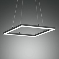 Fabas Luce Suspension LED Bard 42x42 cm, anthracite
