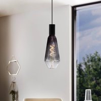 EGLO LED-lampa E27 4W T100 1.800K Filament rökig dimbar