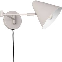 Wandleuchte Cosima, hellgrau, Ausladung 54 cm, Metall