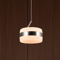 Trio Lighting LED-pendellampa Dios, nickelfärgad, Ø 15 cm, metall, CCT