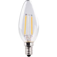 Müller-Licht Müller Licht Bougie LED E14 2,2 W filament 2.700 K clair 2pcs