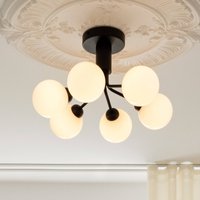 Nuura Aps Nuura taklampa Apiales 6, Ø 50 cm, svart/opal