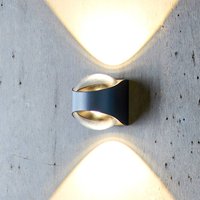 LOOM DESIGN Saga outdoor wall light up/down black