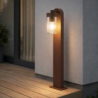 Lindby Kaliro path light, rust, 60 cm, E27, IP54