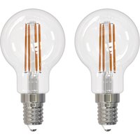 Arcchio filament LED bulb E14 G45, set of 2, 2700 K