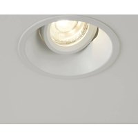 Searchlight Inbyggnadslampa Slim Trim, vit, Ø 9,4 cm, IP20, aluminium, GU10